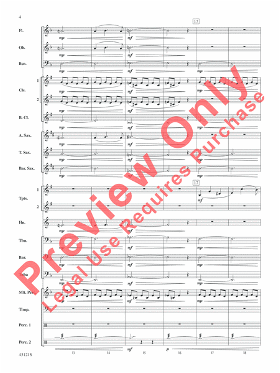 Godzilla, Selections from Concert Band scores gallery preview page 5