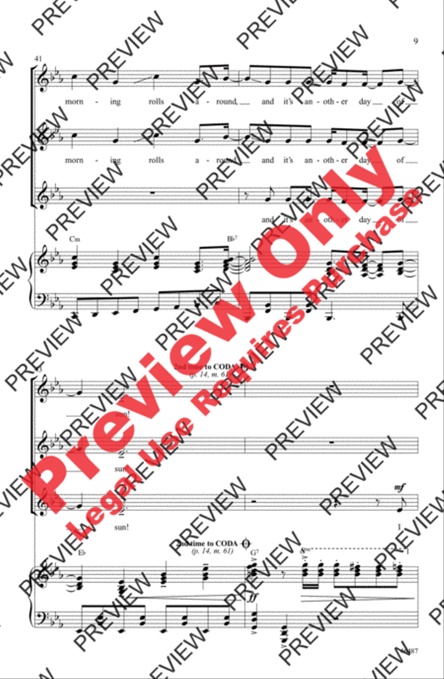 Another Day of Sun Another Day of Sun Women's Choir scores gallery preview page 9