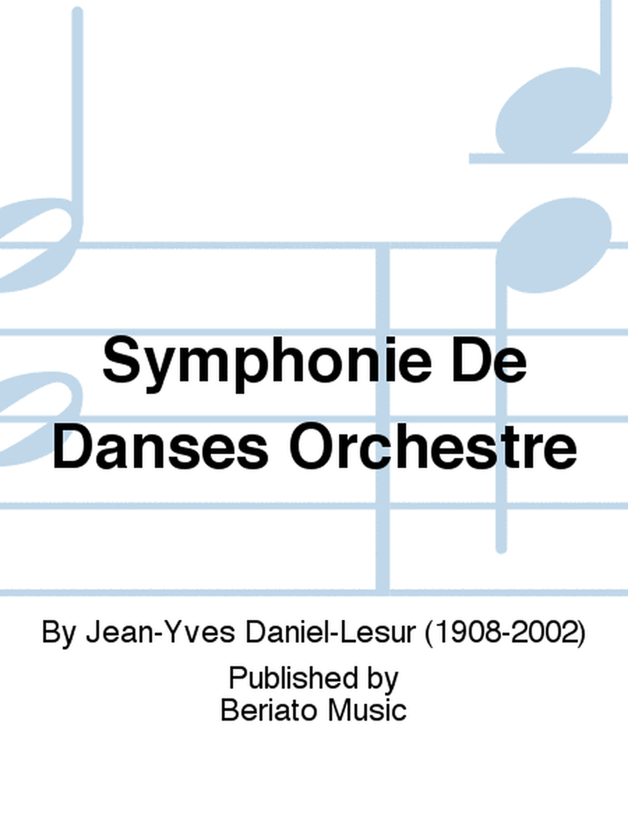 Symphonie De Danses Orchestre