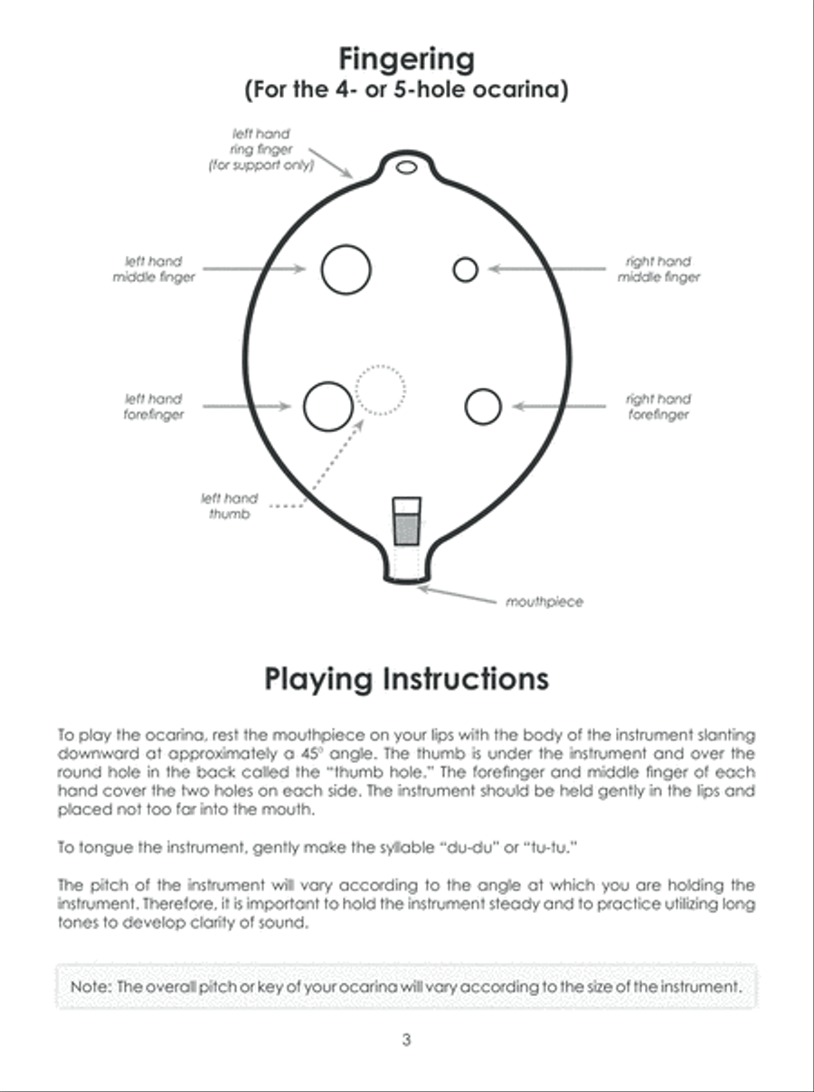 First Lessons Ocarina Ocarina scores gallery preview page 4