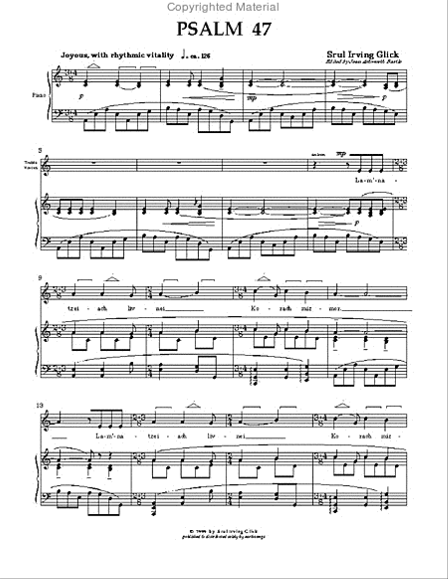 psalm 47 SSA scores gallery preview page 2