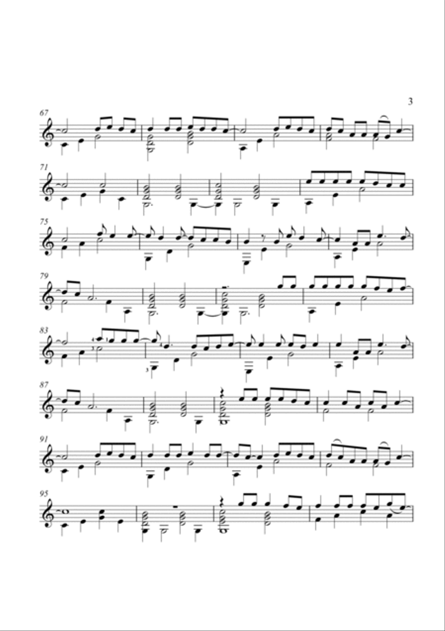 Let Her Go Let Her Go Guitar Solo scores gallery preview page 3