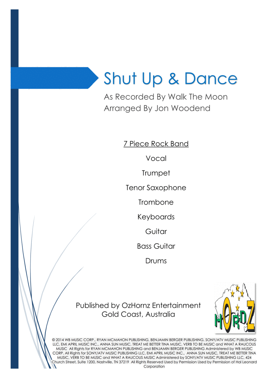 Shut Up And Dance Jazz Ensemble scores gallery preview page 1