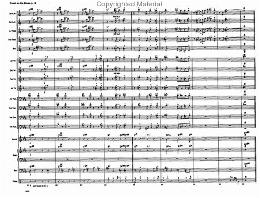 Count on the Blues Count on the Blues Jazz Ensemble scores gallery preview page 17