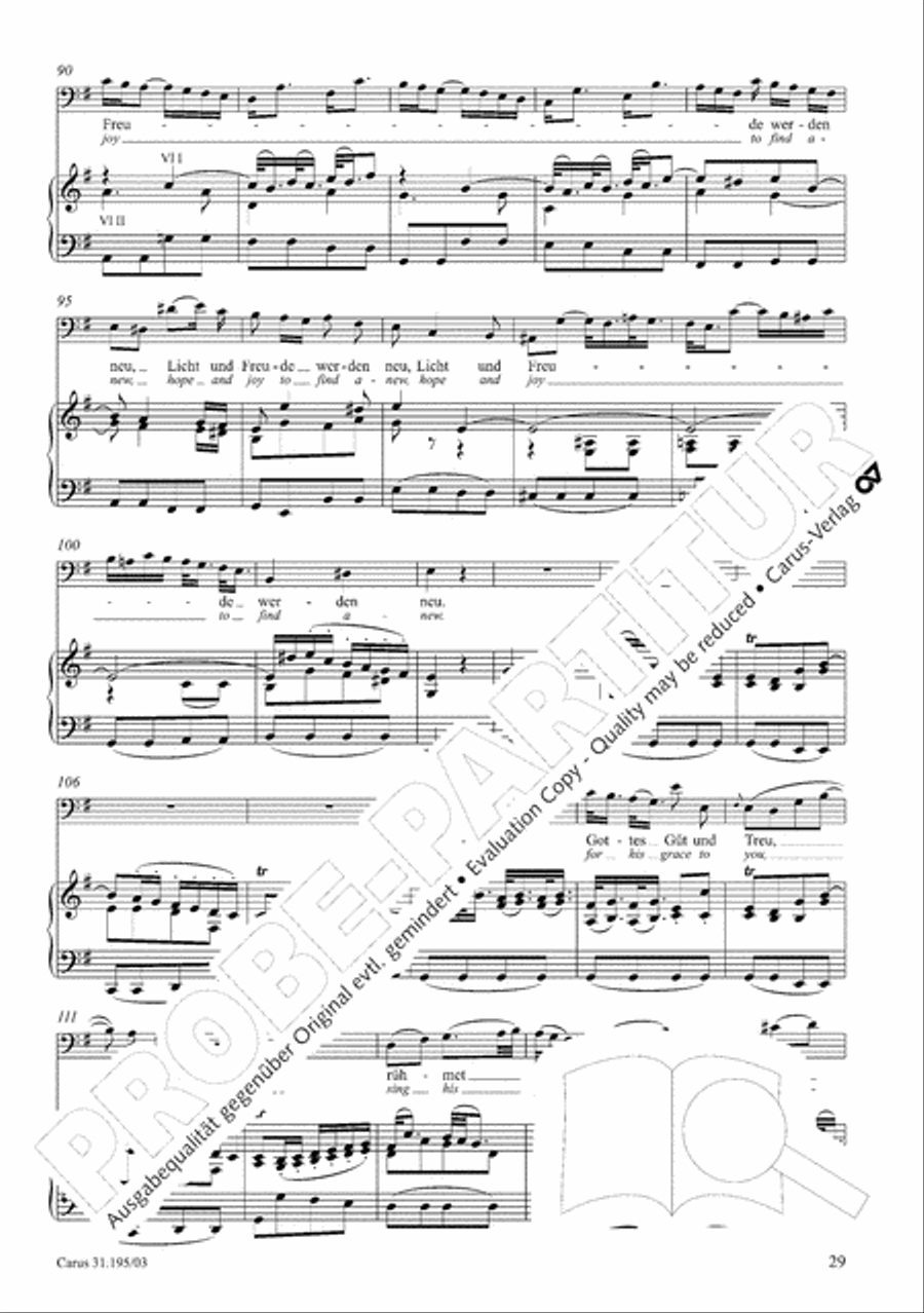 For the righteous light is sown (Dem Gerechten muss das Licht) 4-Part scores gallery preview page 30