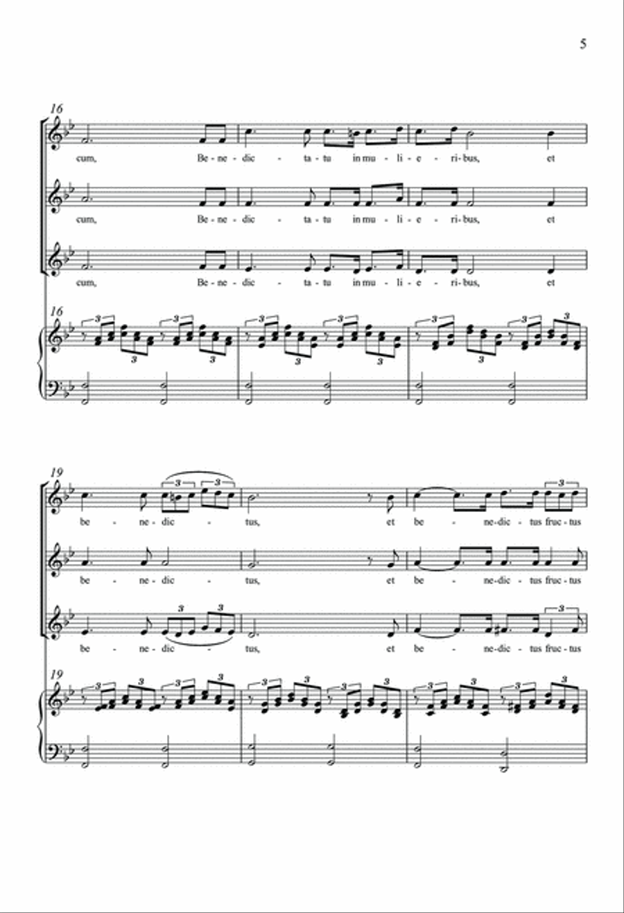 Ave Maria SSA scores gallery preview page 4
