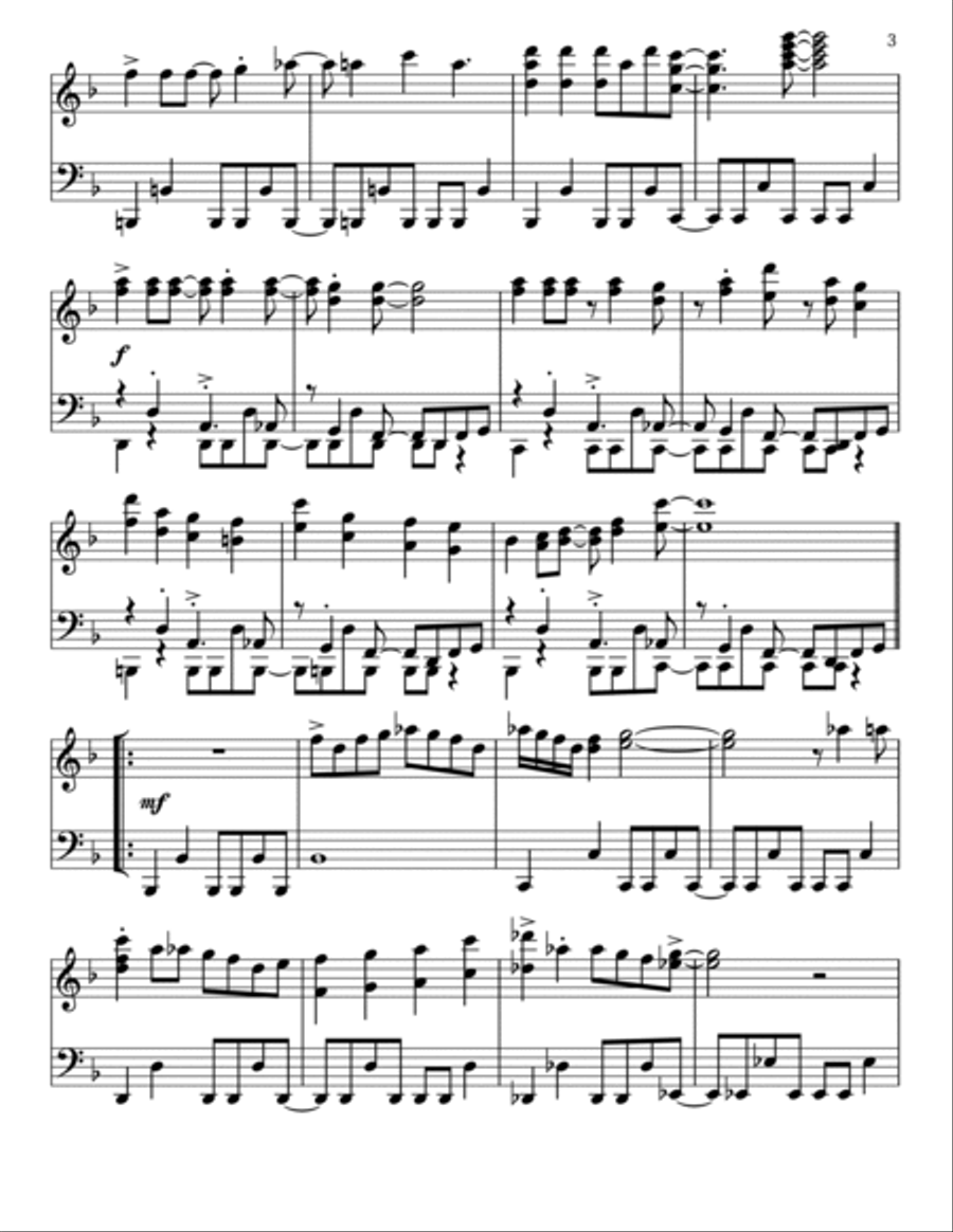 Megalovania Piano Solo scores gallery preview page 3