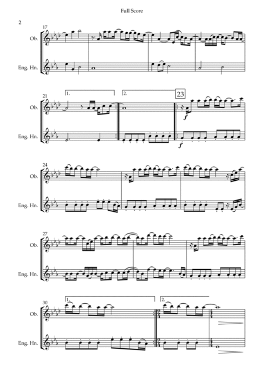 Goodness Of God Woodwind Duet scores gallery preview page 2