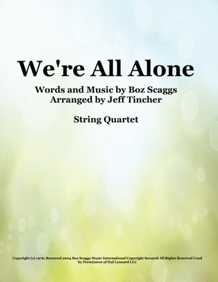 We're All Alone