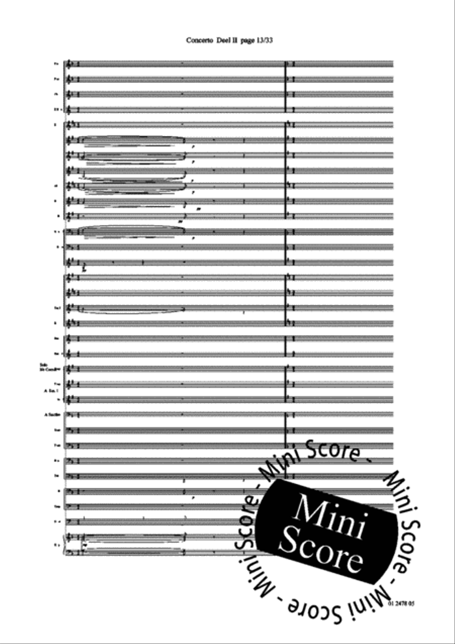 Concerto for Trumpet part 2 and 3 Concert Band scores gallery preview page 17
