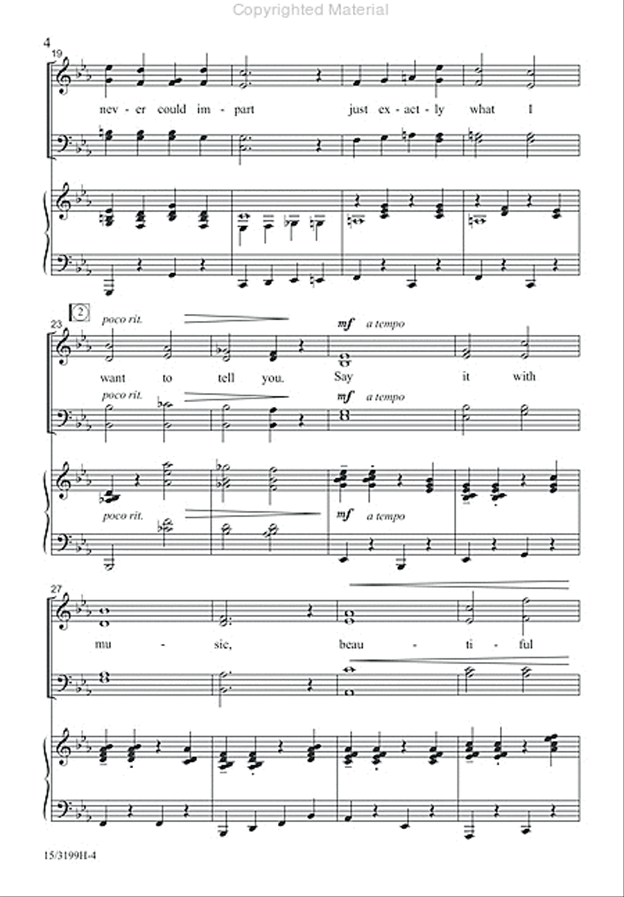 Say It With Music 4-Part scores gallery preview page 4