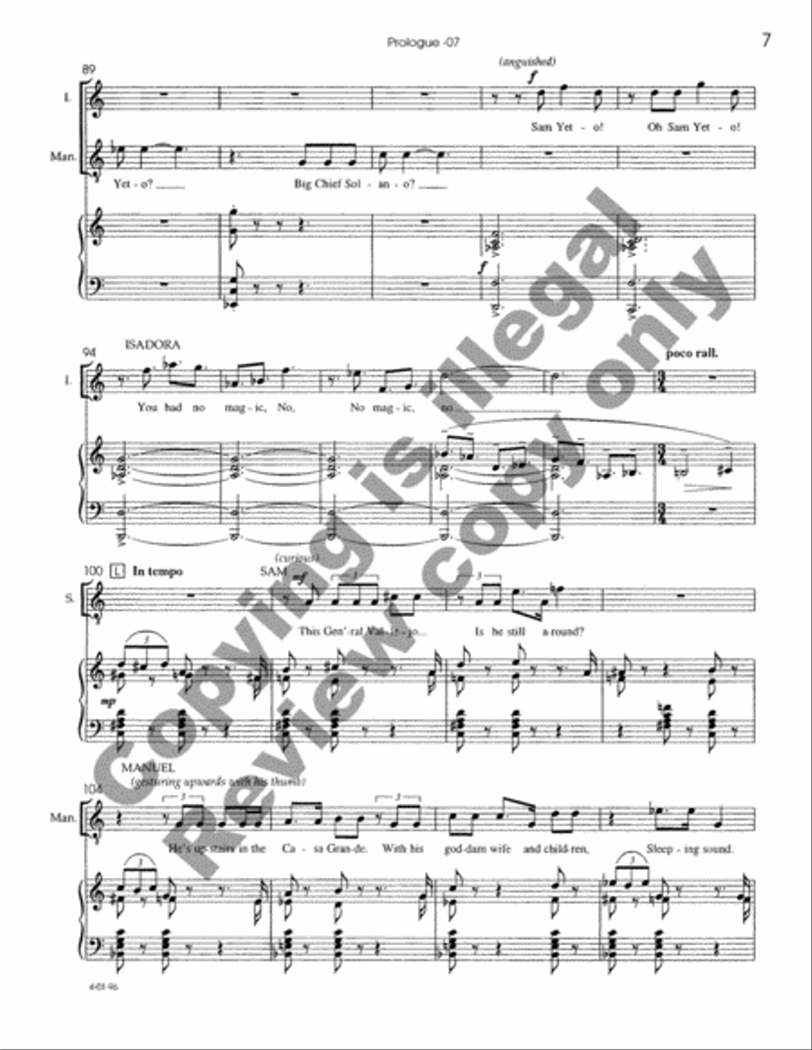 The Dreamers Piano, Vocal scores gallery preview page 14