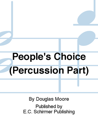 People's Choice (Percussion Part)