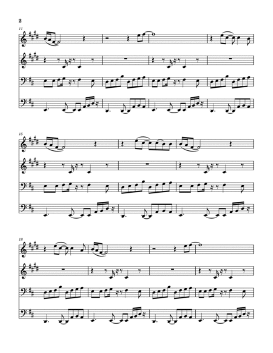 Planet Caravan Planet Caravan Brass Quartet scores gallery preview page 3
