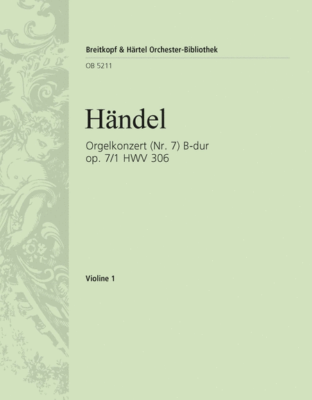 Orgelkonzert B-dur op.7/1 HWV306