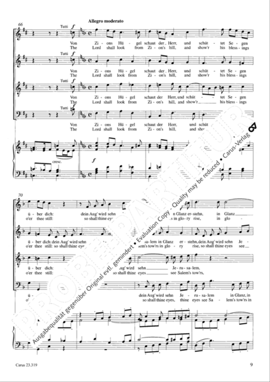 Psalm 128 4-Part scores gallery preview page 10