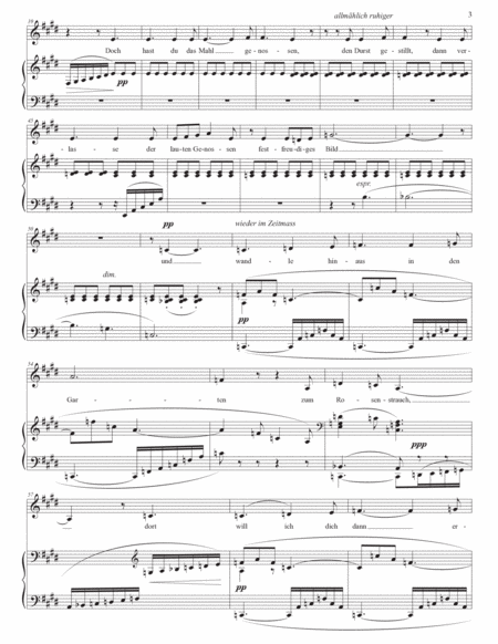 STRAUSS: Heimliche Aufforderung, Op. 27 no. 3 (transposed to E major)