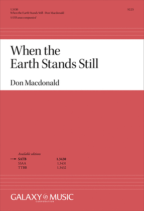 Book cover for When the Earth Stands Still