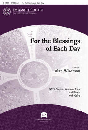 Book cover for For the Blessings of Each Day