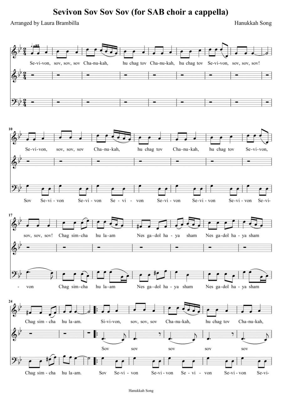 Sevivon Sov Sov Sov 3-Part scores gallery preview page 1