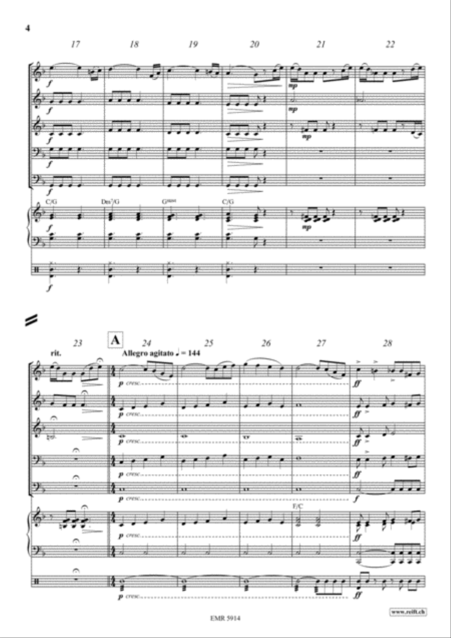 Rosen Aus Dem Suden Brass Band scores gallery preview page 4