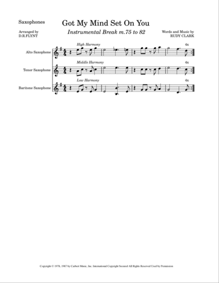 Got My Mind Set On You Concert Band scores gallery preview page 4
