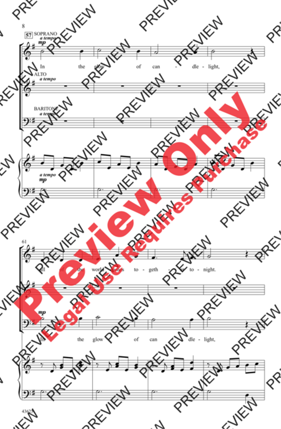 Candlelight Canon 3-Part scores gallery preview page 7