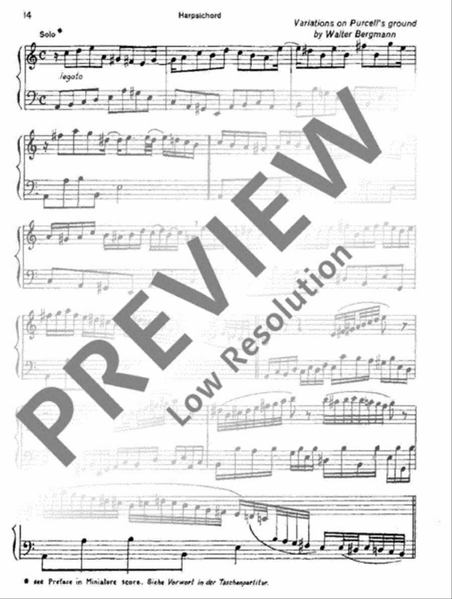 Ode for St Cecilia's Day 1683 Basso Continuo scores gallery preview page 14
