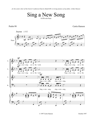 Sing a New Song (SATB)