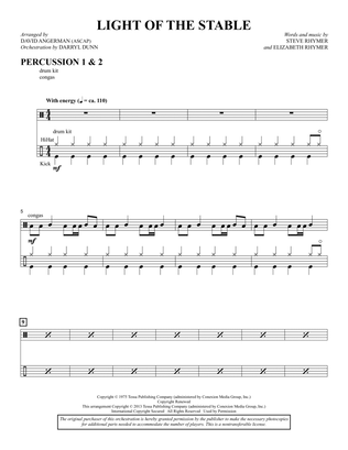 Light Of The Stable (from All Is Well) (arr. David Angerman) - Percussion 1 & 2