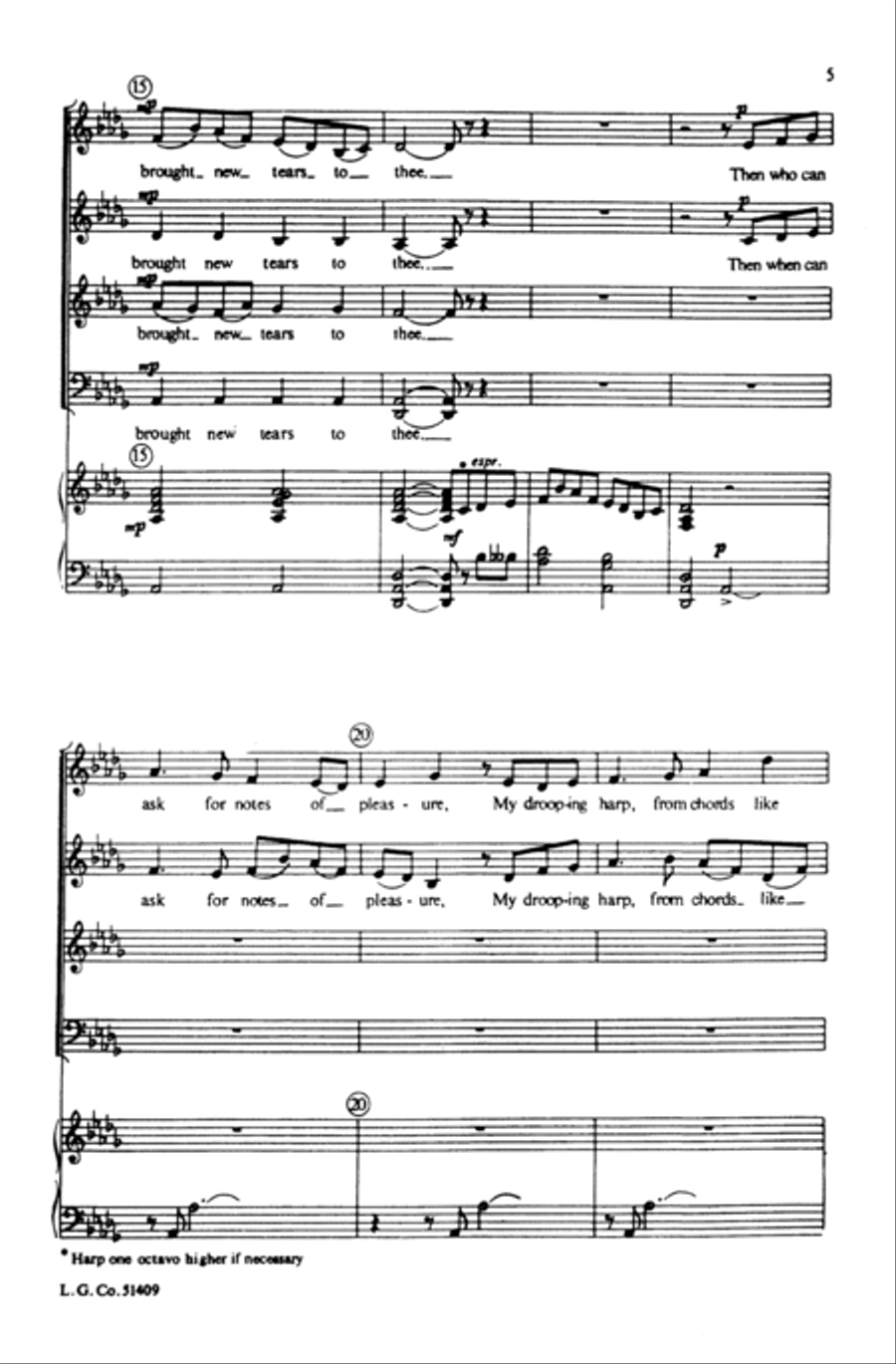 My Gentle Harp 4-Part scores gallery preview page 4