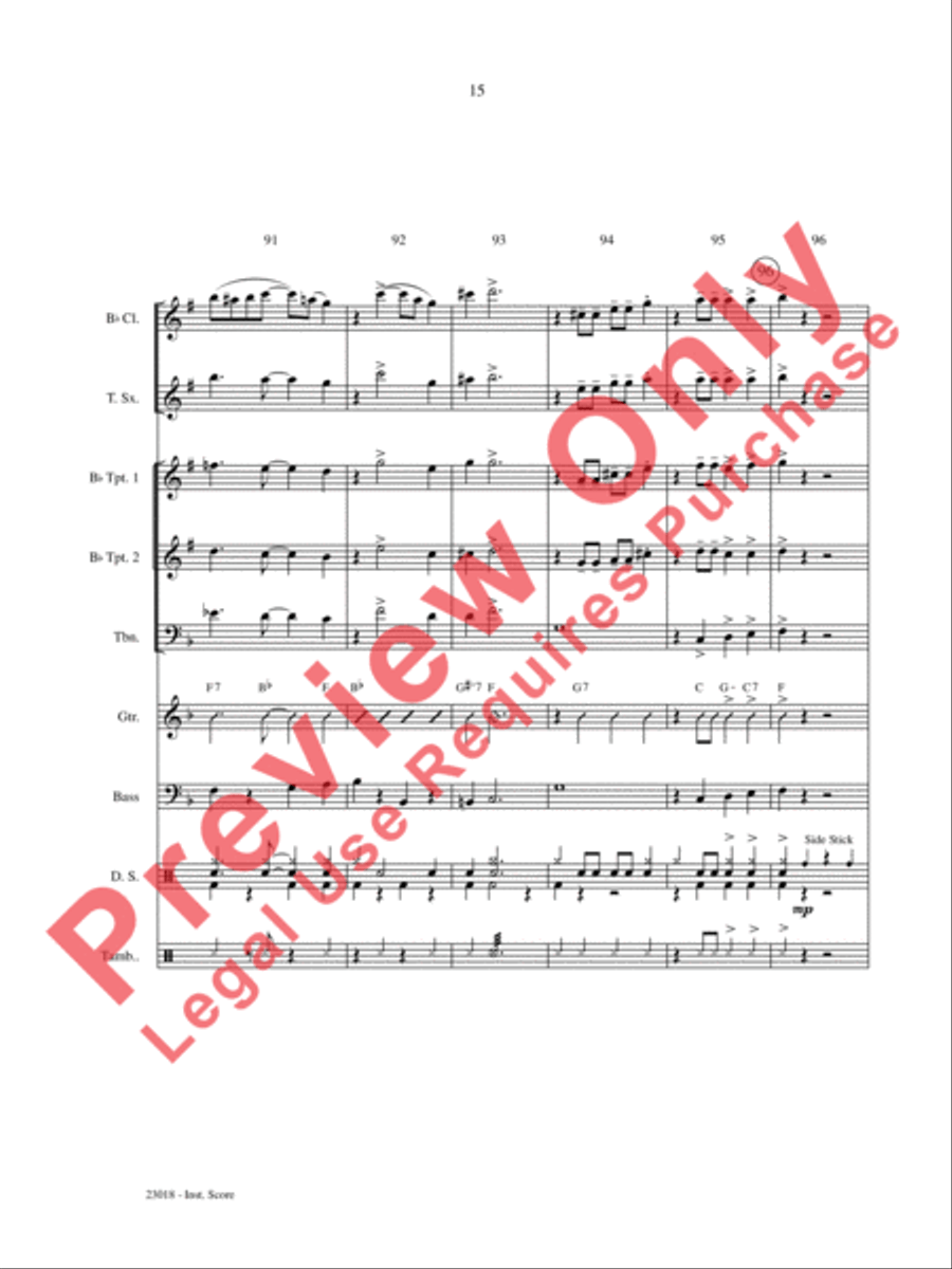 Swing Low, Sing Low Choir scores gallery preview page 16
