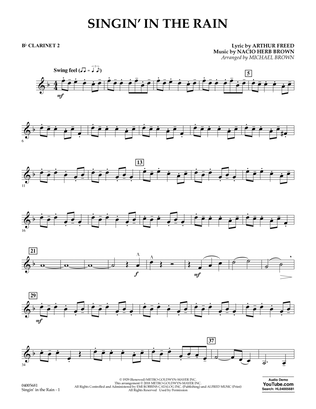 Singin' in the Rain (arr. Michael Brown) - Bb Clarinet 2