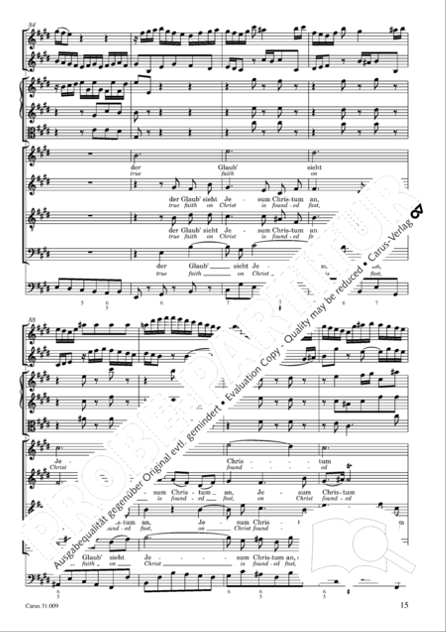 Salvation sure has come to man (Es ist das Heil uns kommen her) 4-Part scores gallery preview page 16