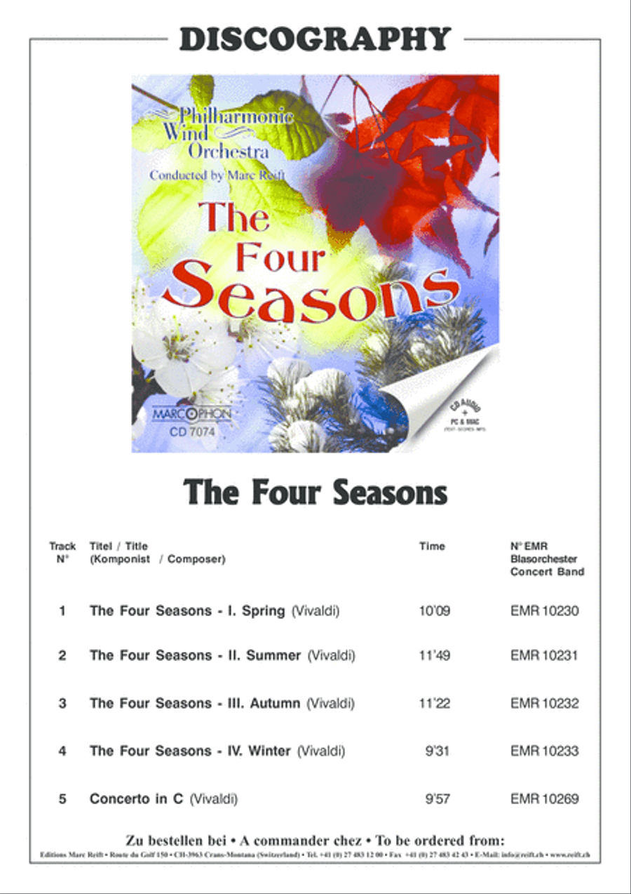 The Four Seasons The Four Seasons Concert Band scores gallery preview page 3