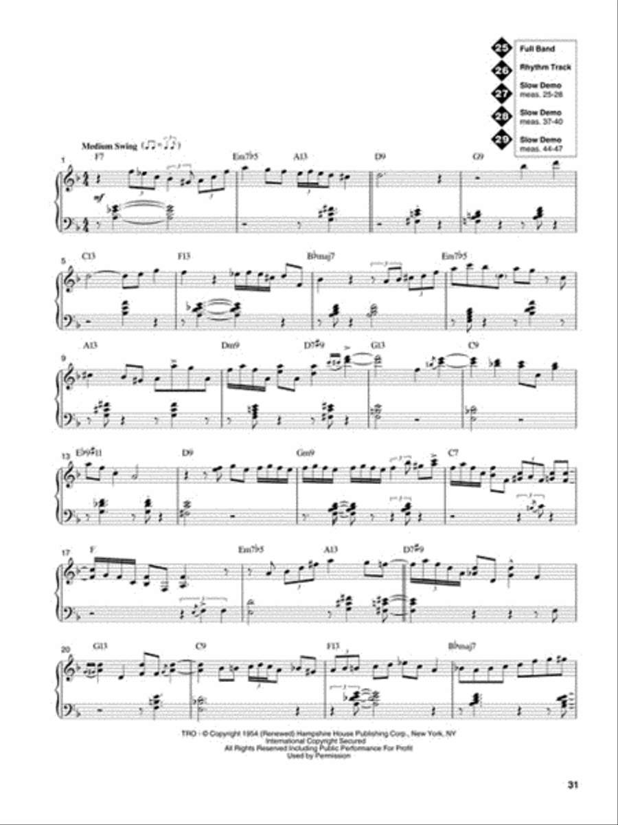 Oscar Peterson Plays Standards Piano Method scores gallery preview page 6
