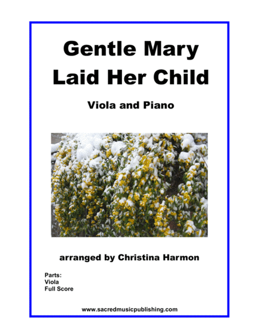Gentle Mary Laid Her Child – Viola and Piano image number null