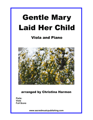 Gentle Mary Laid Her Child – Viola and Piano