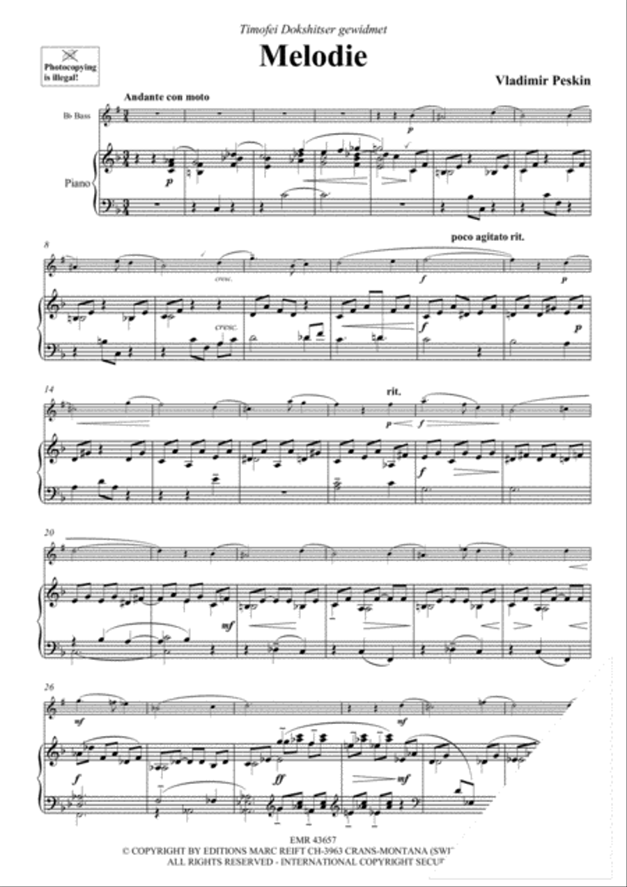 Melodie Melodie Voice Solo scores gallery preview page 3