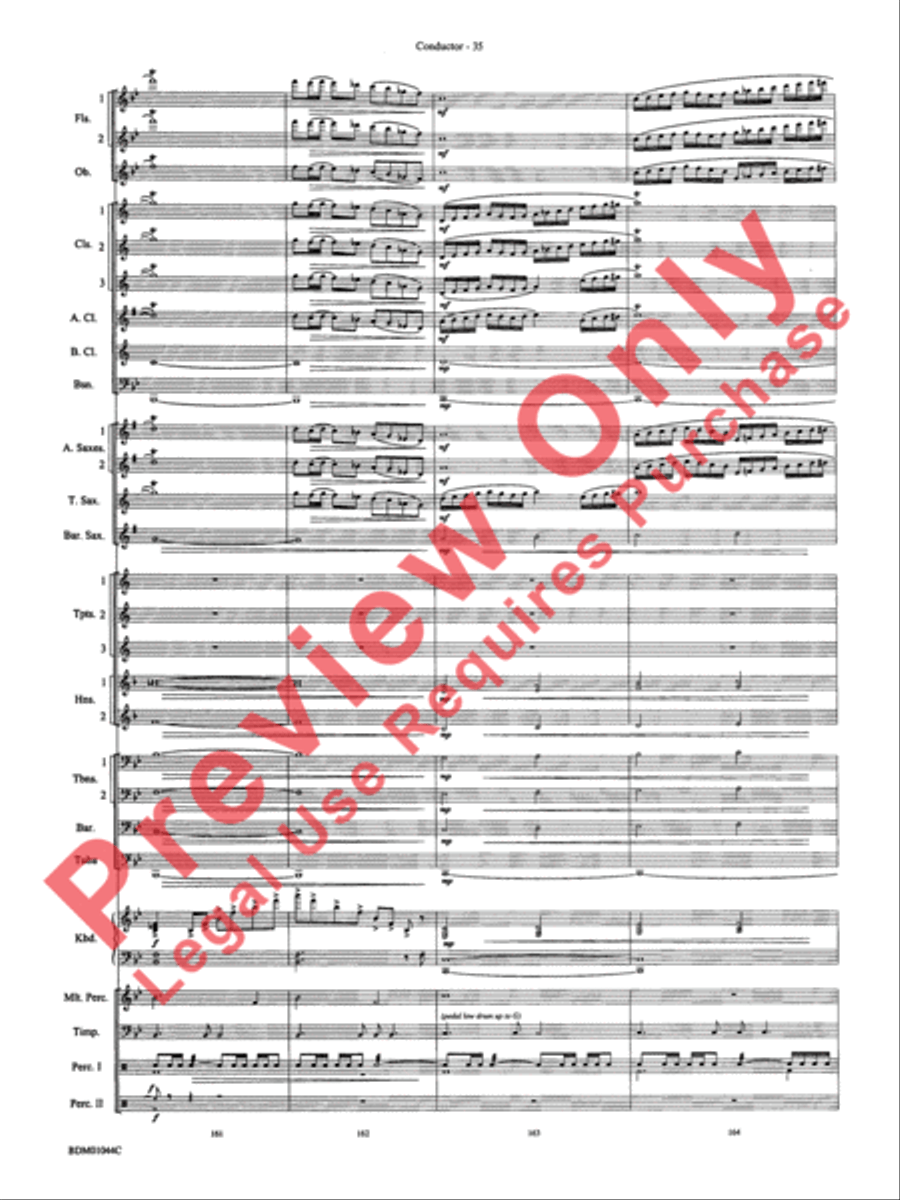 To the Summit! (Strive for the Highest) Concert Band scores gallery preview page 39