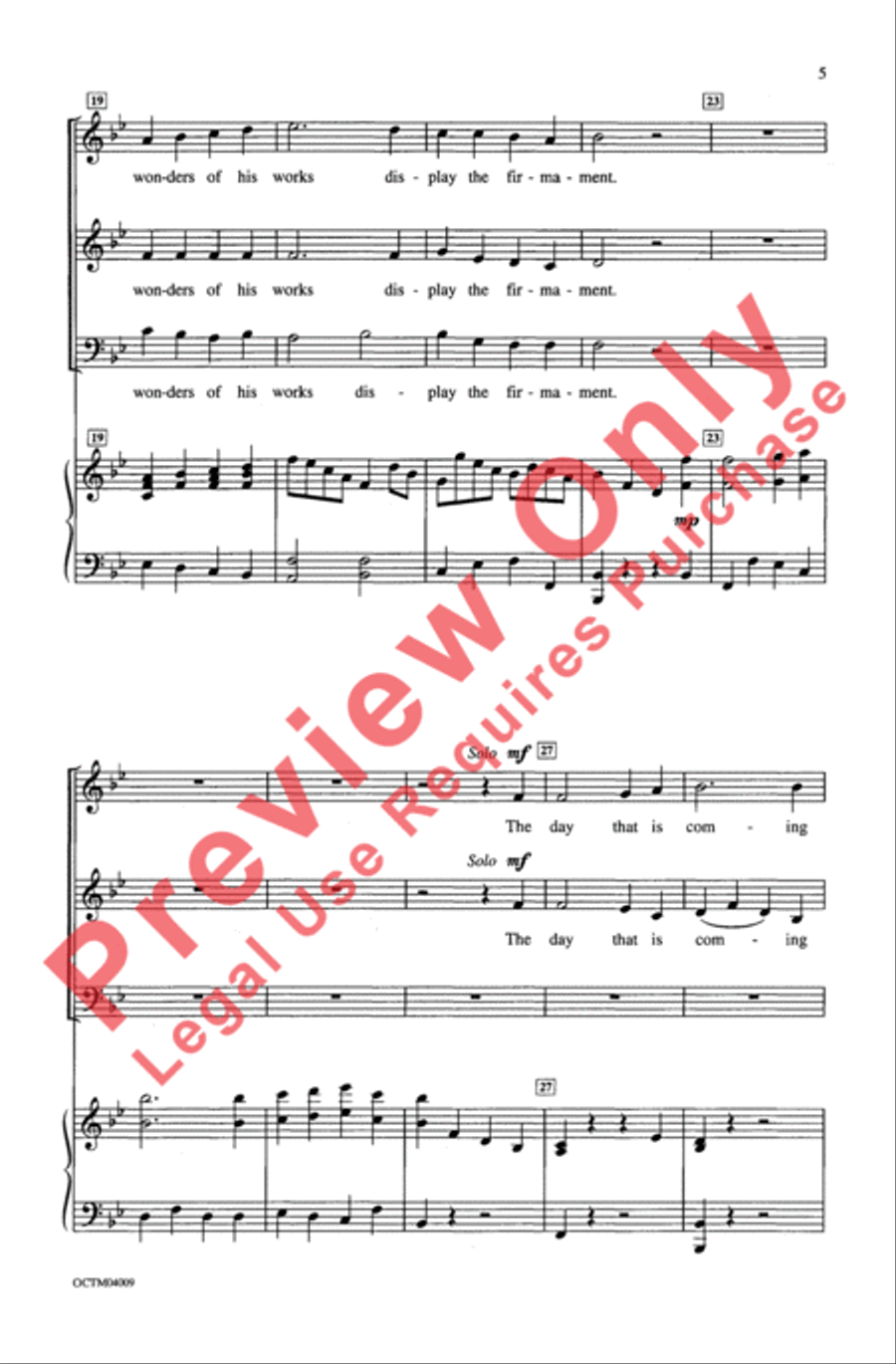 The Heavens Are Telling The Heavens Are Telling 3-Part scores gallery preview page 5