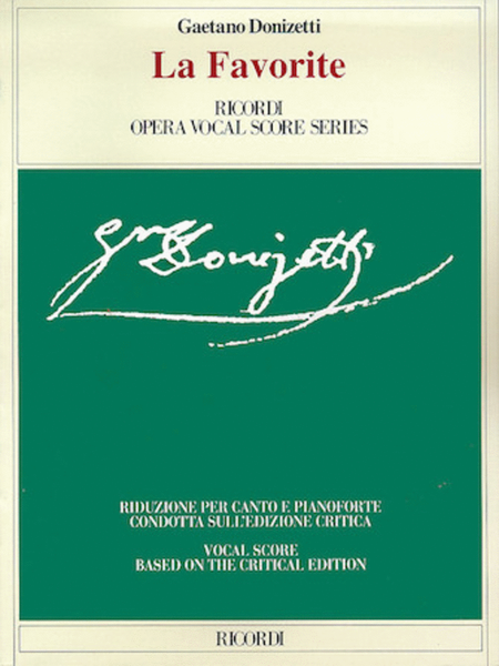 La Favorita by Gaetano Donizetti Voice - Sheet Music