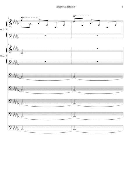 "Arcane Aldébaran" piano 1 & 2 / Cello 1,2,3,4 / Contrabass image number null