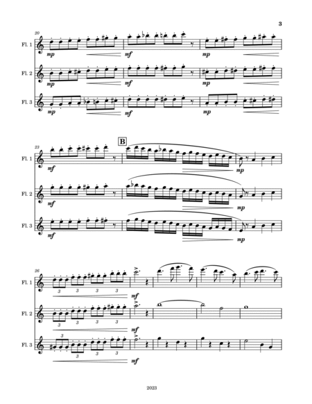 Flute Trio No. 32423 image number null