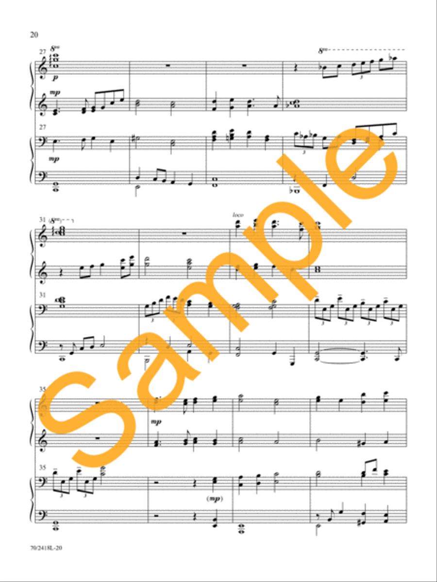 The Angels Sing Piano Duet scores gallery preview page 18