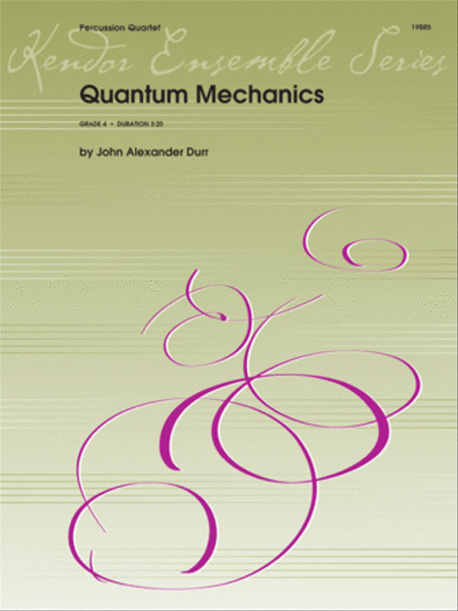 Quantum Mechanics Percussion scores gallery preview page 1