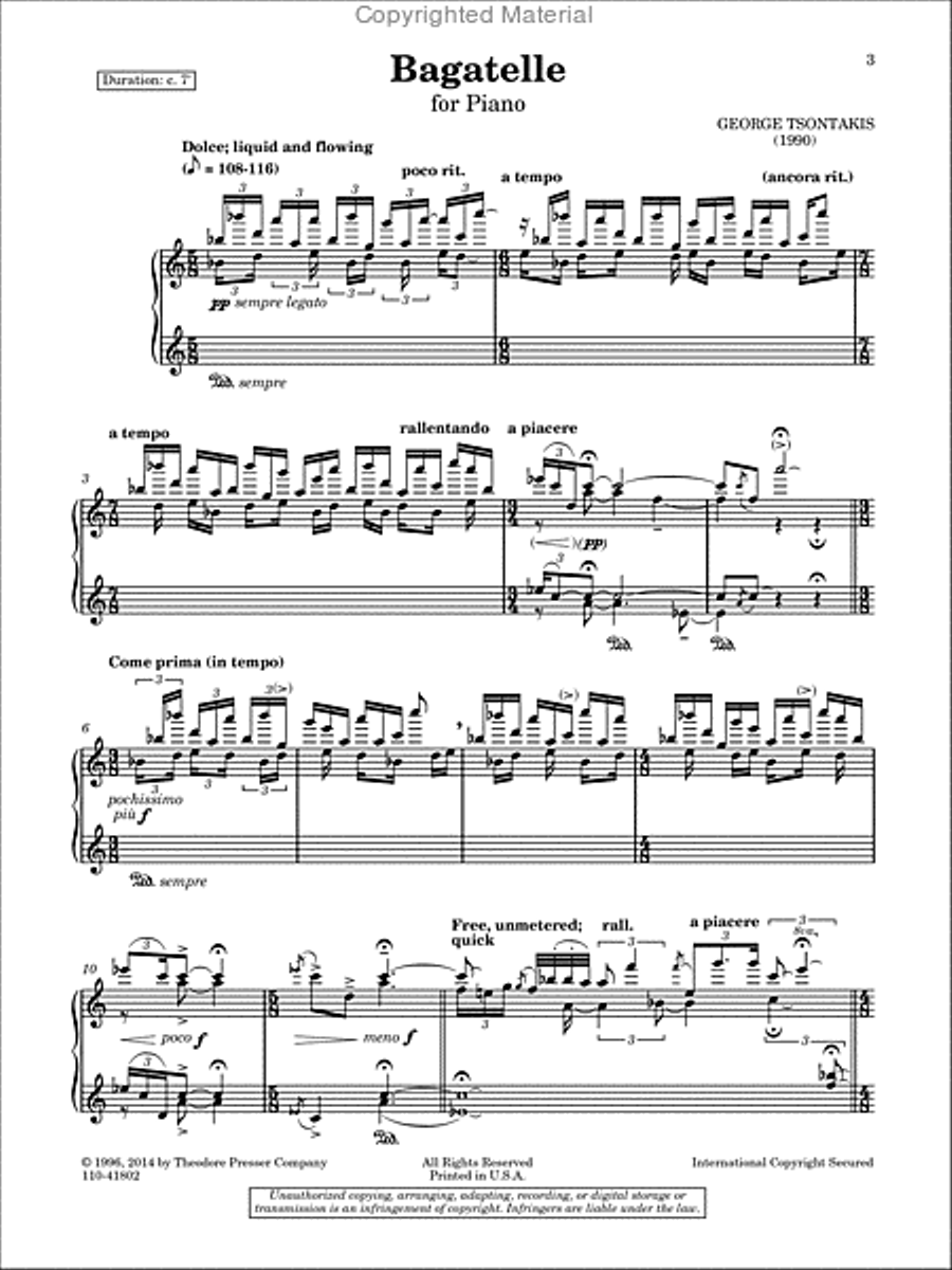 Bagatelle Bagatelle Chamber Music scores gallery preview page 2