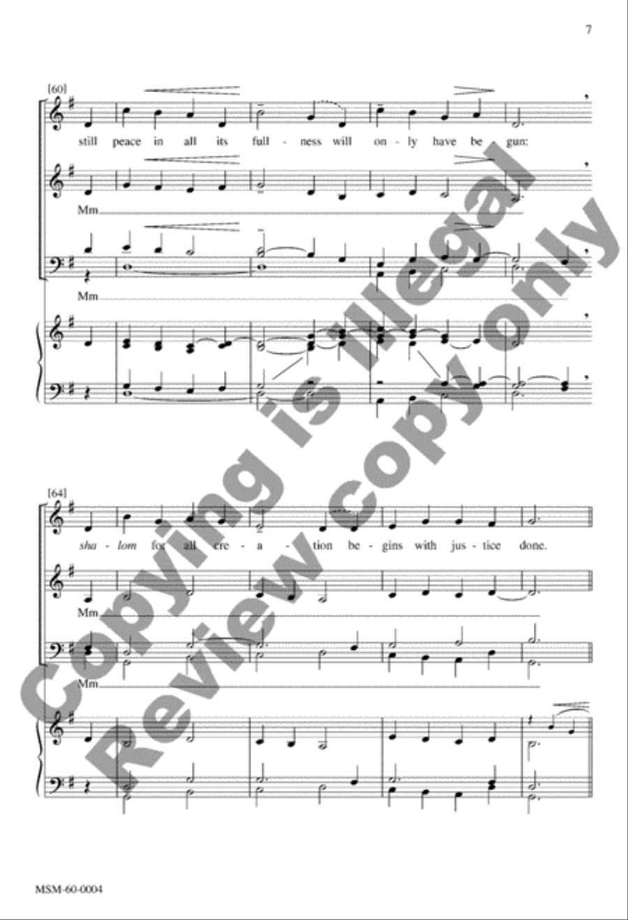 We Wait the Peaceful Kingdom (Choral Score) image number null