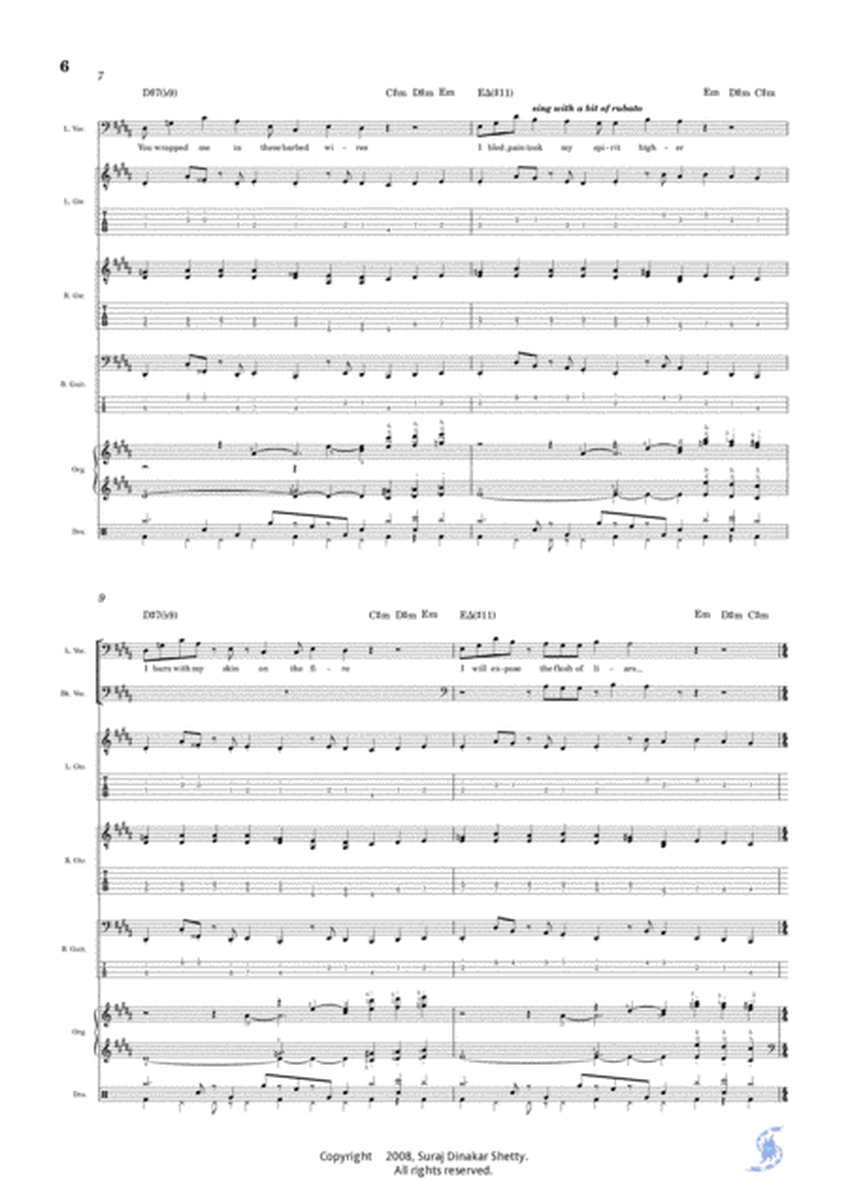Burden Of Lives Full Score: Band & Parts