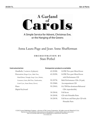 Book cover for A Garland of Carols - Set of Parts